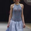 vestido hilo azul MODA MUJER MERCEDES OLIVER