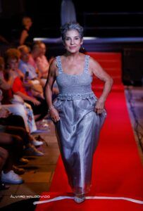 vestido mujer azul