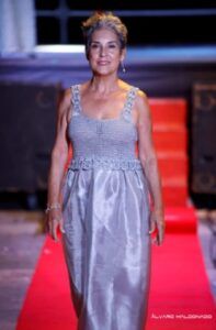 vestido mujer azul
