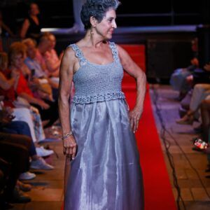 vestido mujer azul