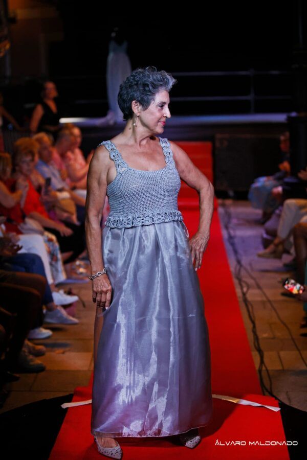 vestido mujer azul