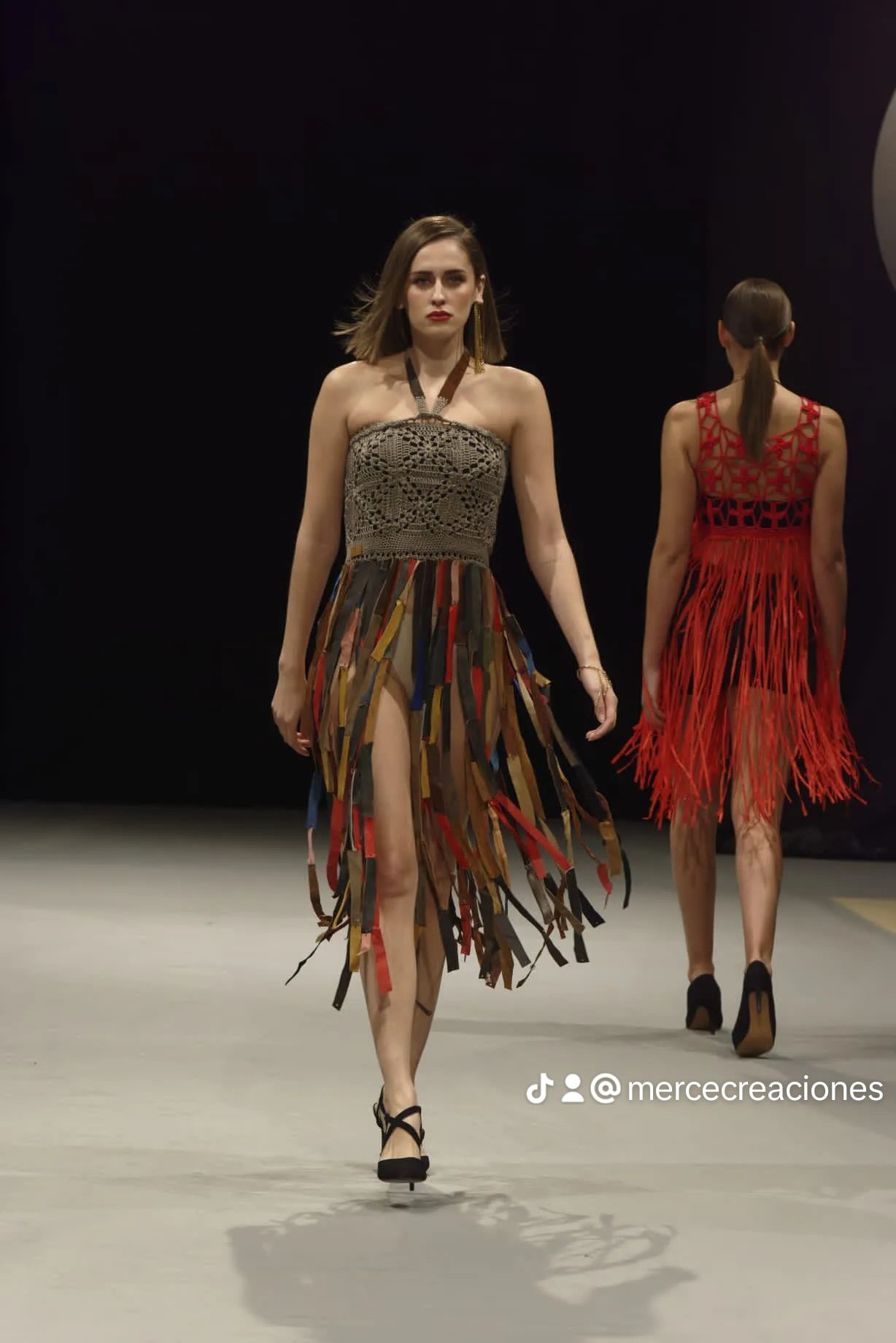 vestido piel de cordero MODA MUJER MERCEDES OLIVER