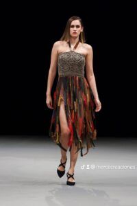 vestido piel de cordero MODA MUJER MERCEDES OLIVER